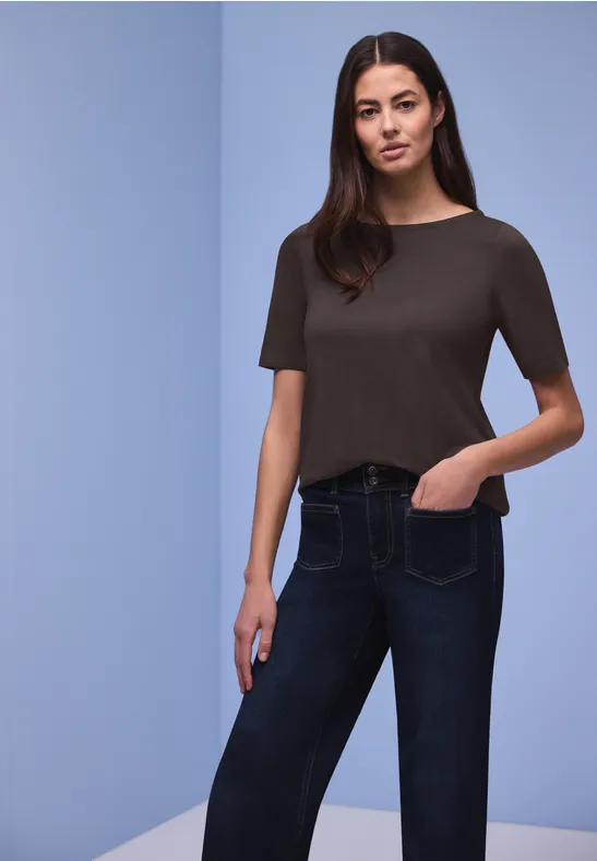 T-shirt de base espresso brown