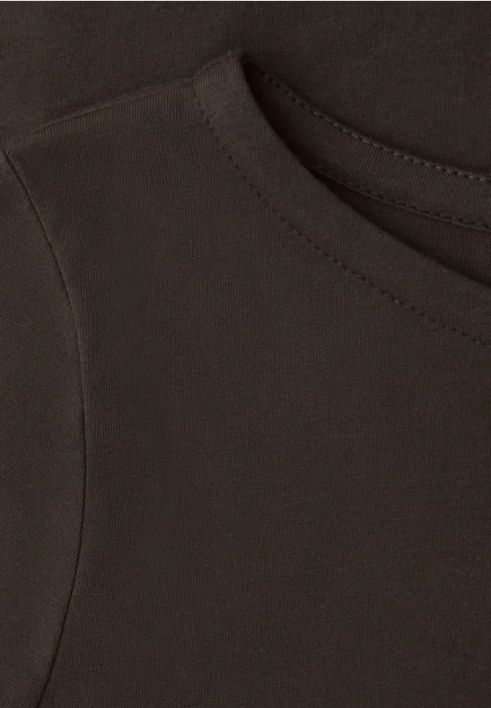 T-shirt de base espresso brown