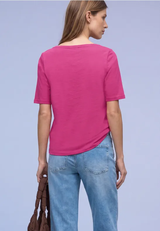 T-shirt de base magenta dream