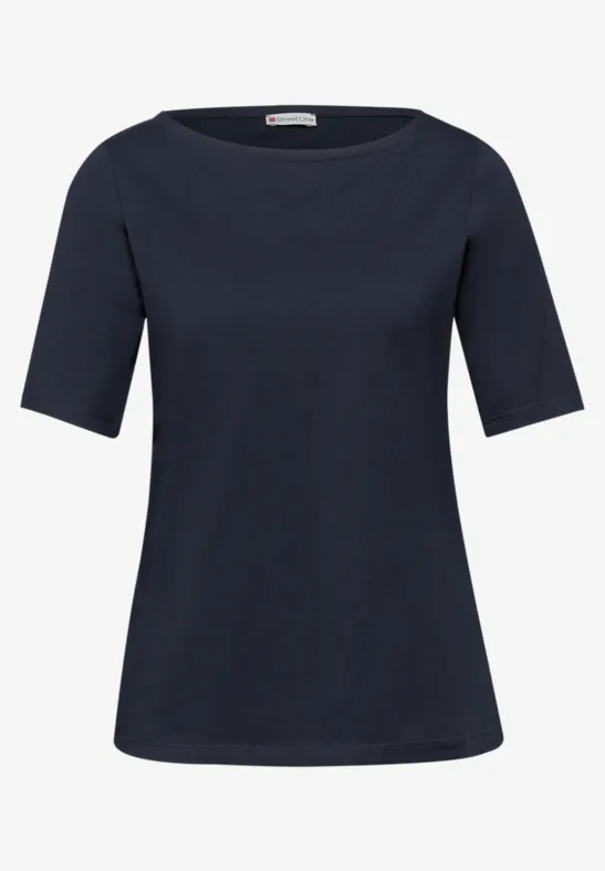 Basic T-Shirt shadowed navy