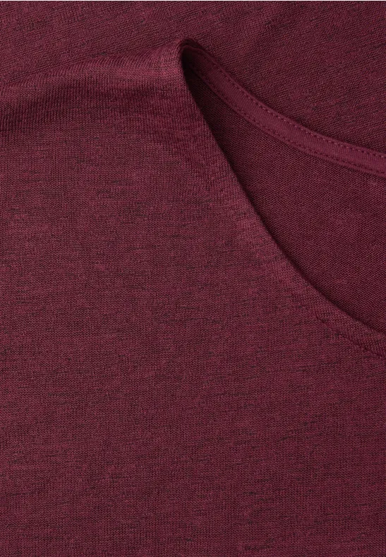 Chemise dropped shoulder look lin truffle red