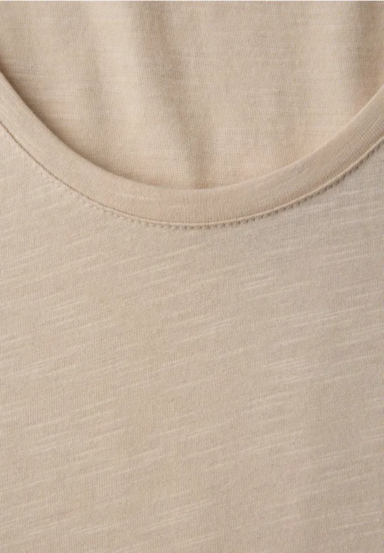 T-shirt de base cotton beige