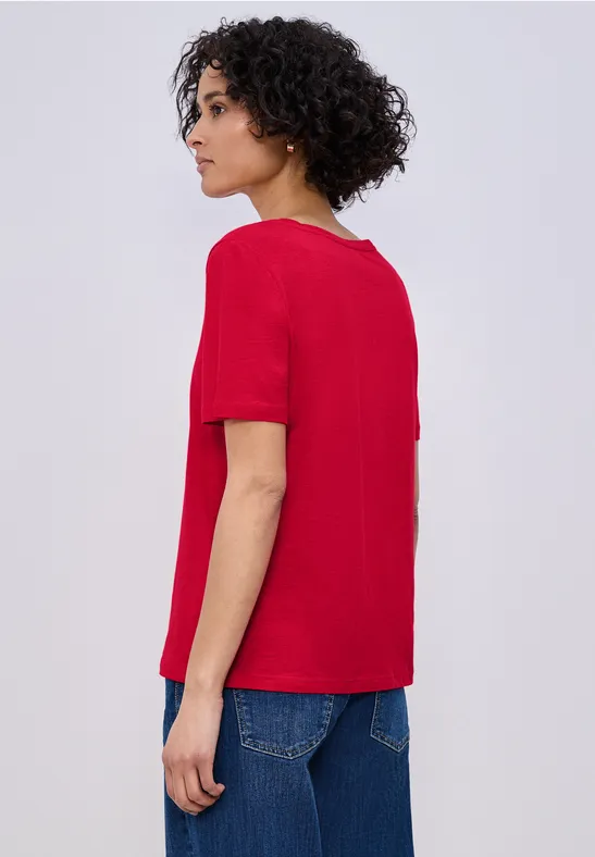 T-shirt de base salsa red