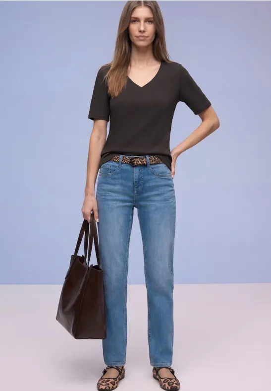 Basic T-Shirt espresso brown