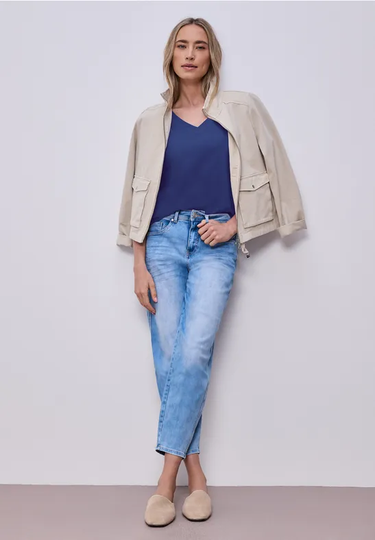 T-shirt de base amparo blue