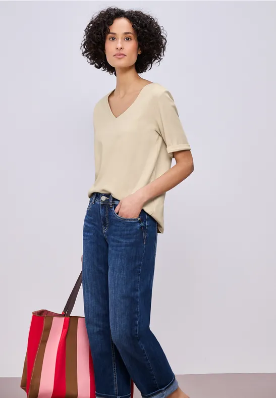 T-shirt de base smoke beige