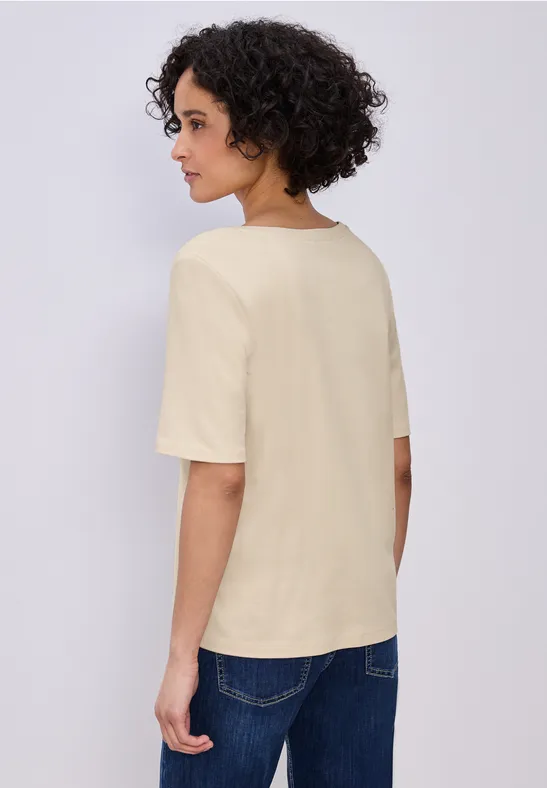 T-shirt de base smoke beige