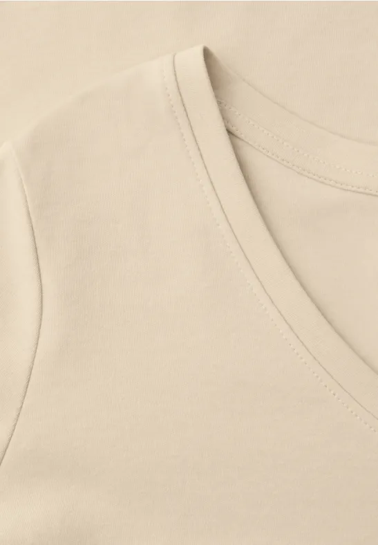 T-shirt de base smoke beige