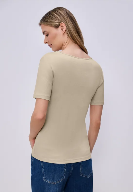 Basic T-Shirt cotton beige