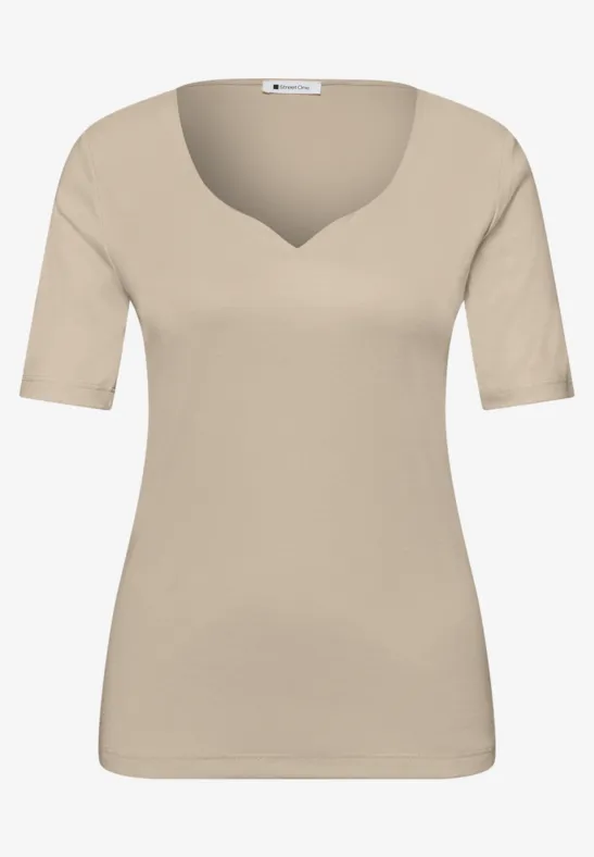 Basic T-Shirt cotton beige