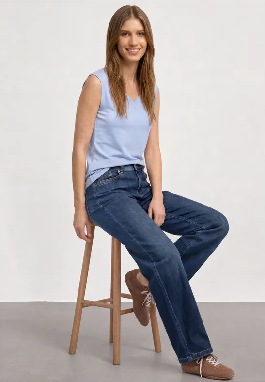 Street One T-shirt avec détail de boutons 