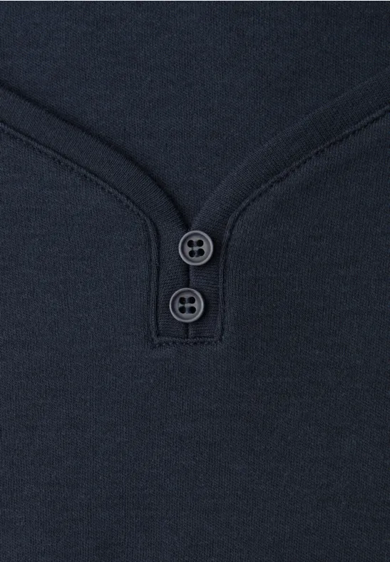 Ärmelloses Shirt mit Knopfdetail shadowed navy