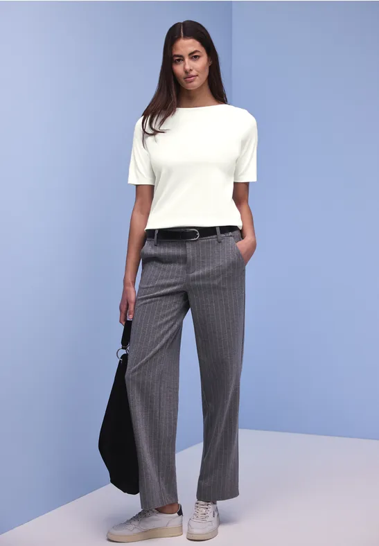 T-shirt avec détail de boutons off white