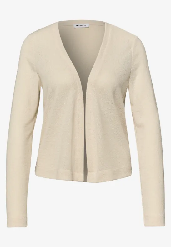 Langarm Jacke in offener Passform smoke beige