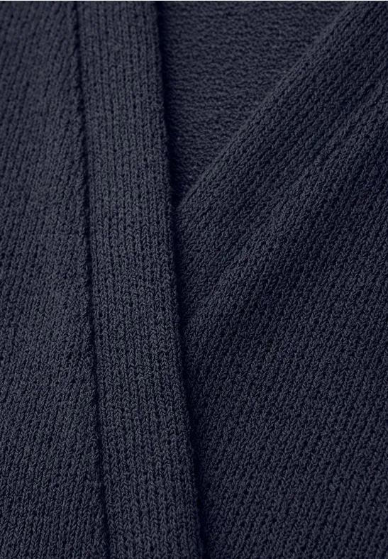 Langarm Jacke in offener Passform shadowed navy