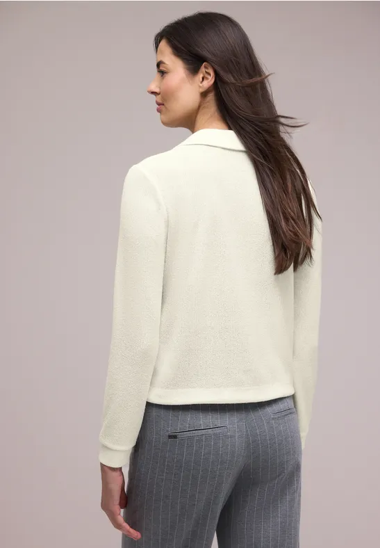 Veste en couleur unie off white