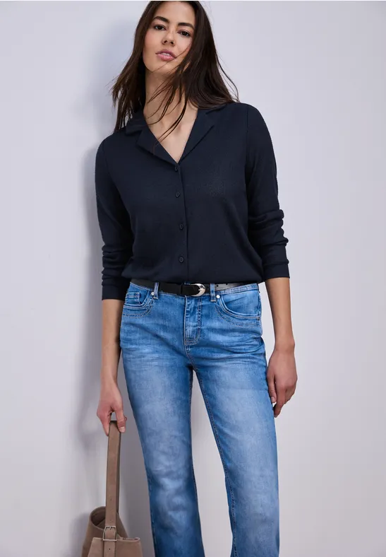 Veste en couleur unie shadowed navy