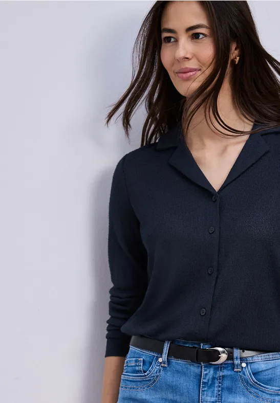 Veste en couleur unie shadowed navy
