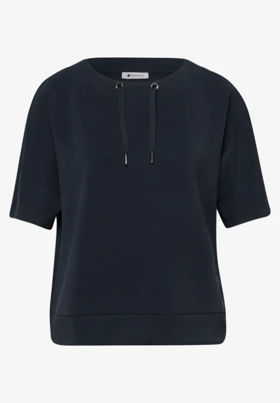 Silk-Look Shirt shadowed navy