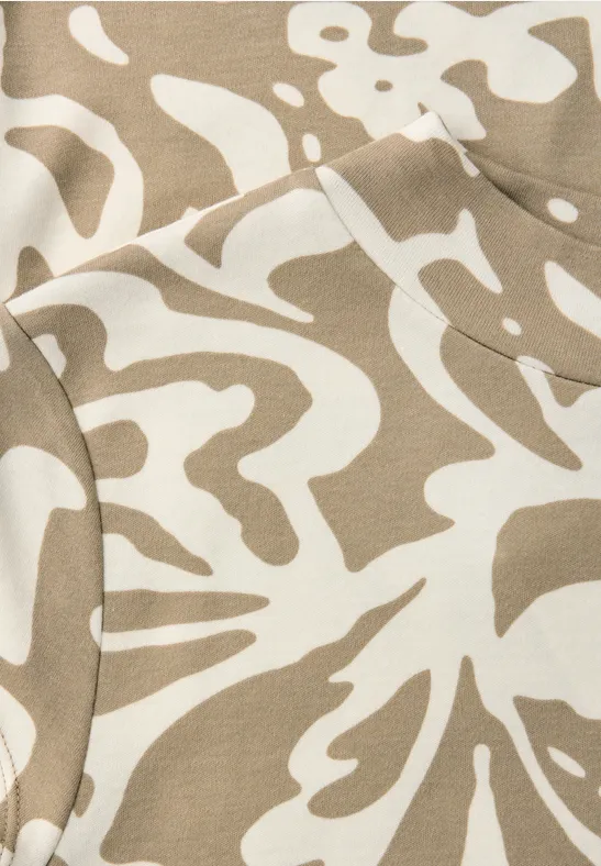 T-shirt de base à motifs safari beige