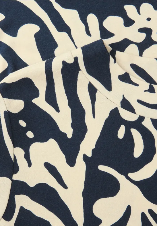 T-shirt de base à motifs shadowed navy