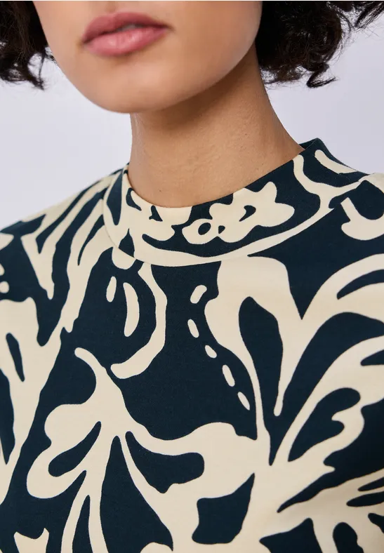 T-shirt de base à motifs shadowed navy