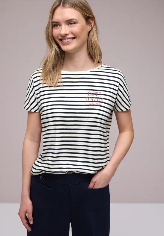 Gestreiftes Shirt shadowed navy