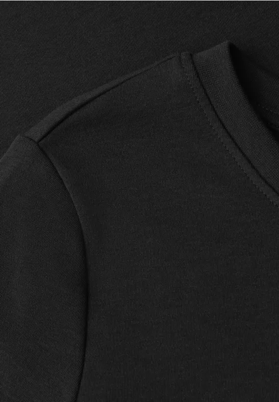 Basic T-Shirt aus reiner Baumwolle deep bound green