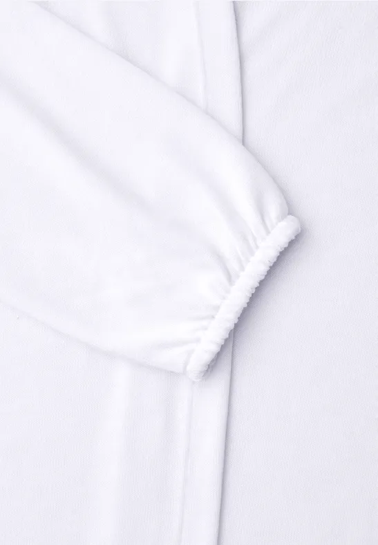 Jas met lange mouwen en een open pasvorm White