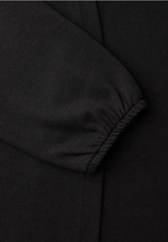 Langarm Jacke in offener Passform Black