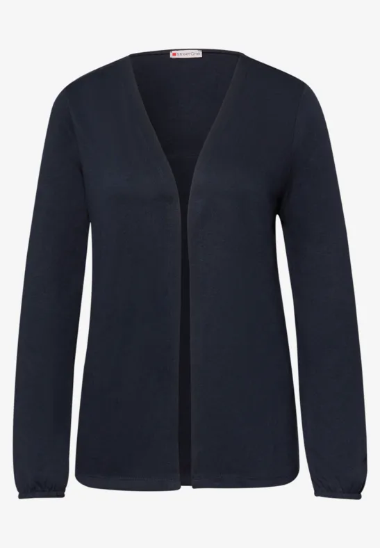 Langarm Jacke in offener Passform shadowed navy