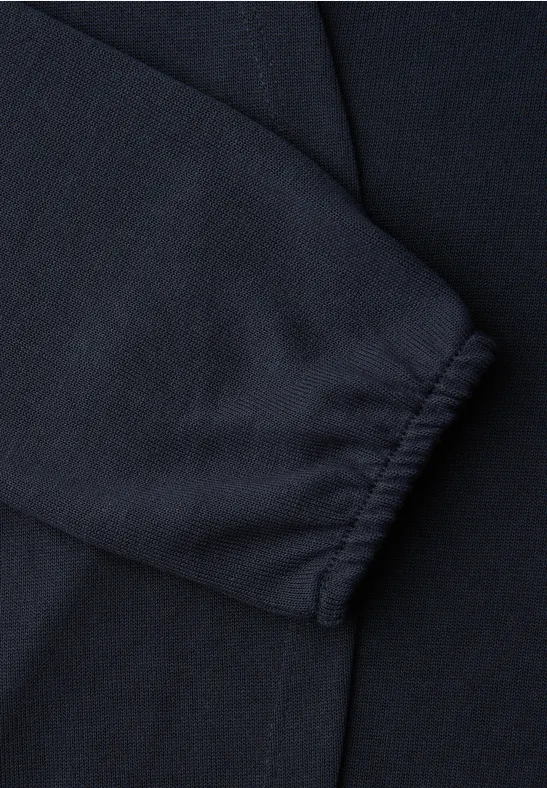 Langarm Jacke in offener Passform shadowed navy