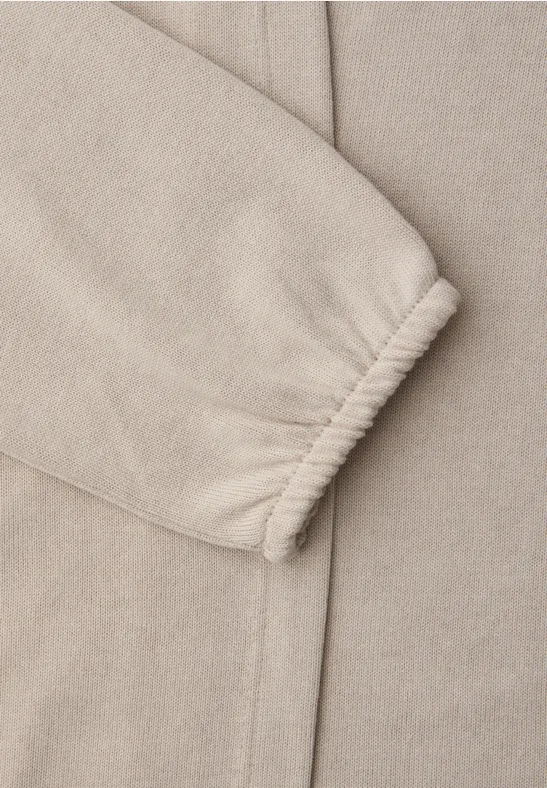 Langarm Jacke in offener Passform clay sand