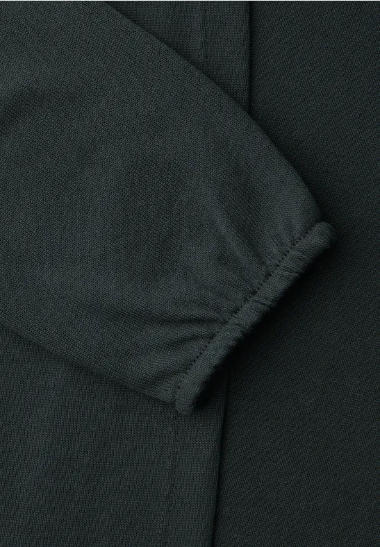 Langarm Jacke in offener Passform deep bound green