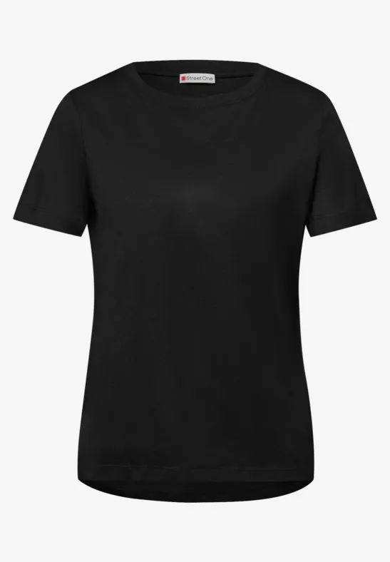 T-shirt long Black