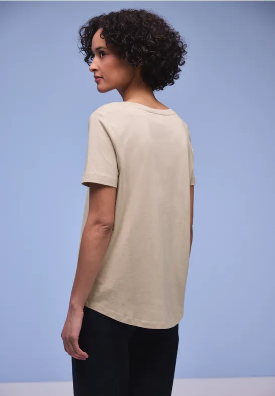 T-shirt long clay sand