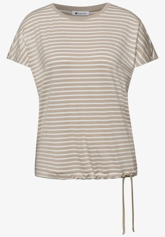 Gestreiftes Shirt timeless beige