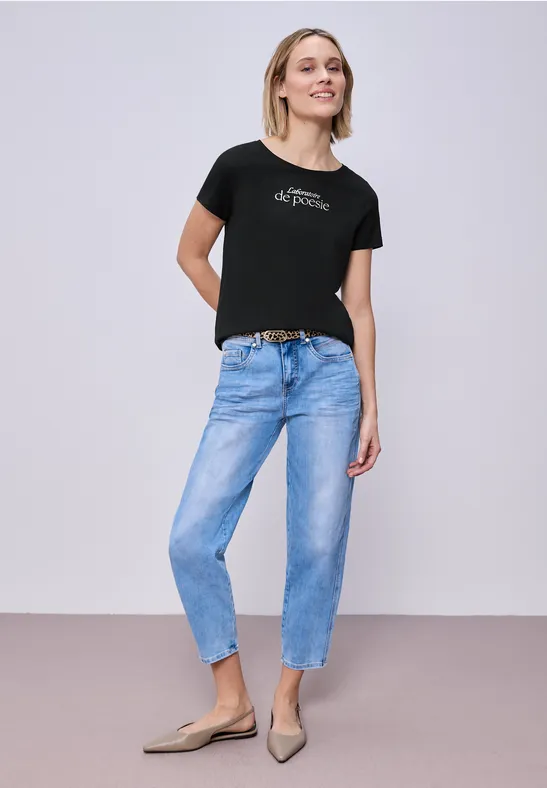 T-shirt avec wording Black