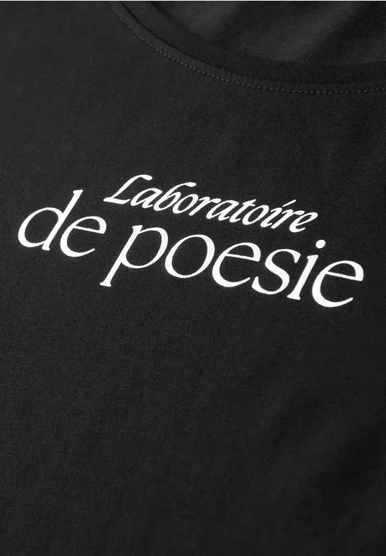 T-shirt avec wording Black