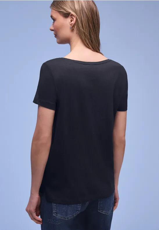 T-shirt avec wording shadowed navy