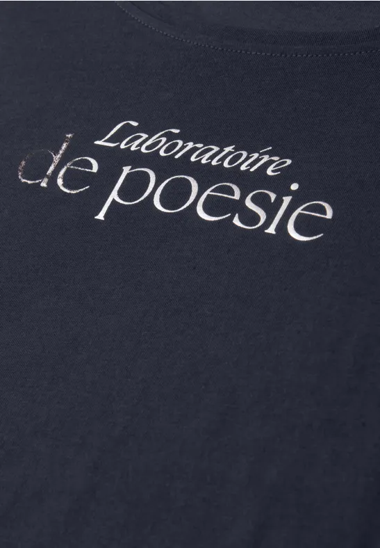 T-shirt avec wording shadowed navy