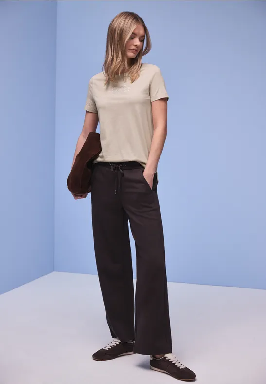 Shirt met tekst clay sand