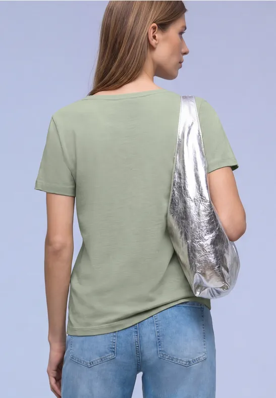 Shirt met tekst mint leaf