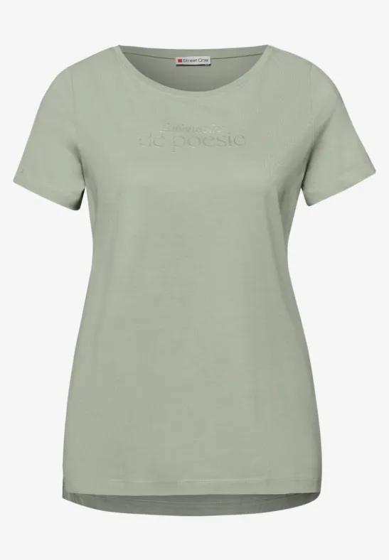 Shirt met tekst mint leaf