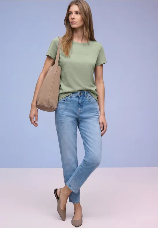 Shirt met tekst mint leaf