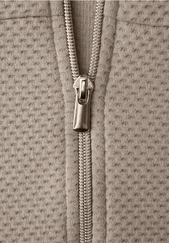 Veste à manches longues avec Turtle Neck timeless beige