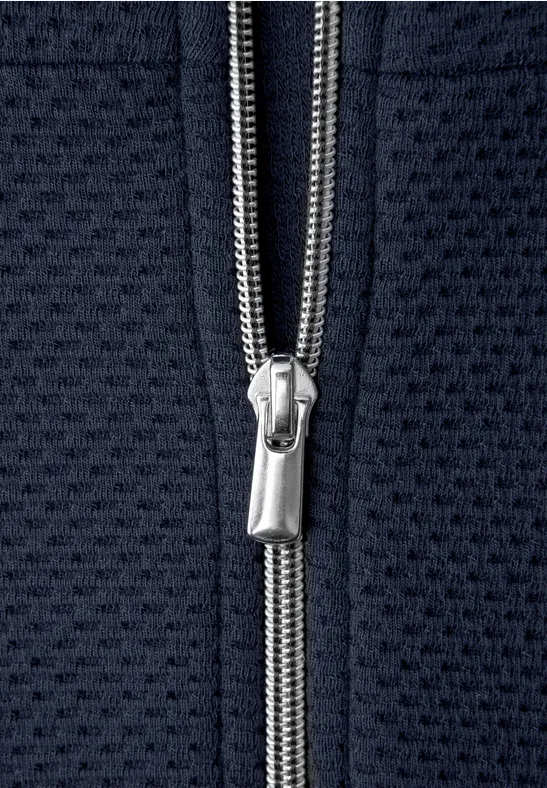 Langarm Jacke mit Turtle Neck shadowed navy