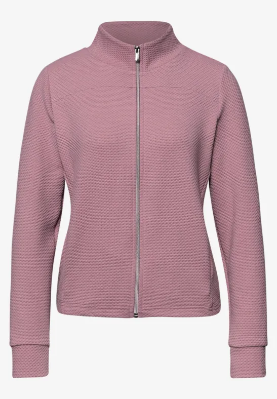 Langarm Jacke mit Turtle Neck clouded blush