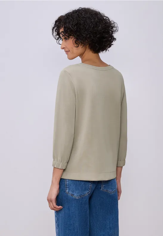 T-shirt en couleur unie timeless beige