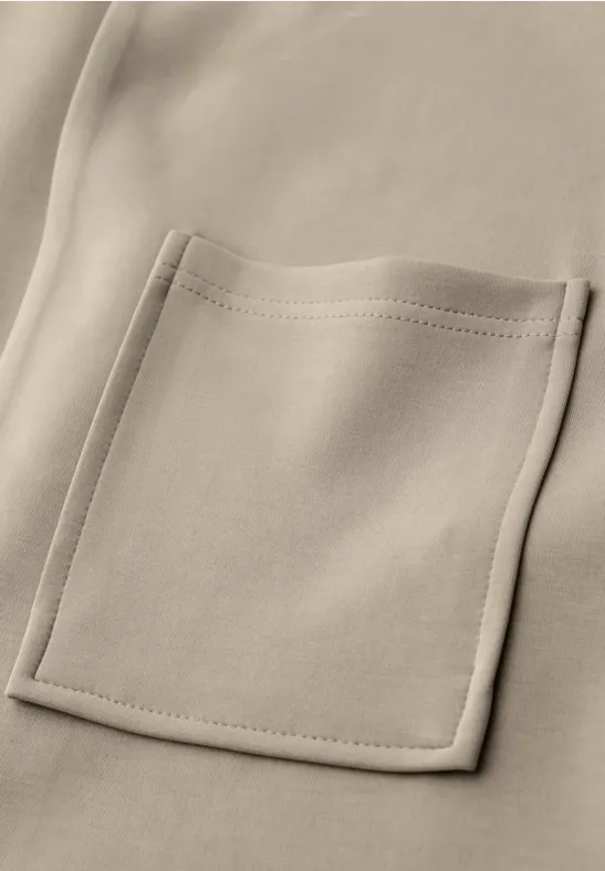 Silk-Look Jacke timeless beige